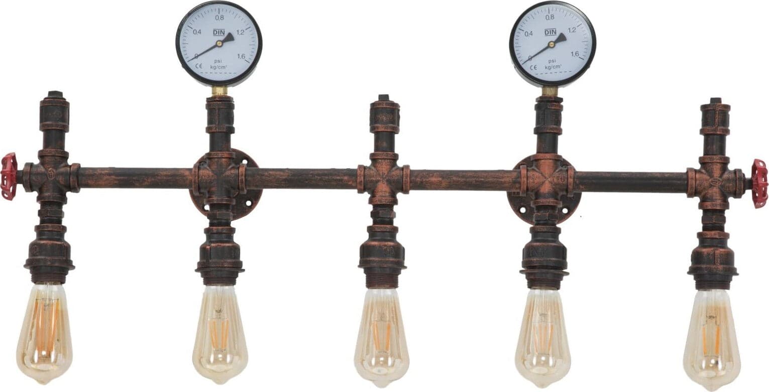 Lampada-Da-Muro-Industry-5-Luci-Cm-86X9X32