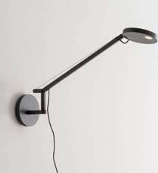 Lampada da parete Artemide Demetra Micro Parete Grigio antracite in Applique Brilla Luce - Sarzana, commercioVirtuoso.it