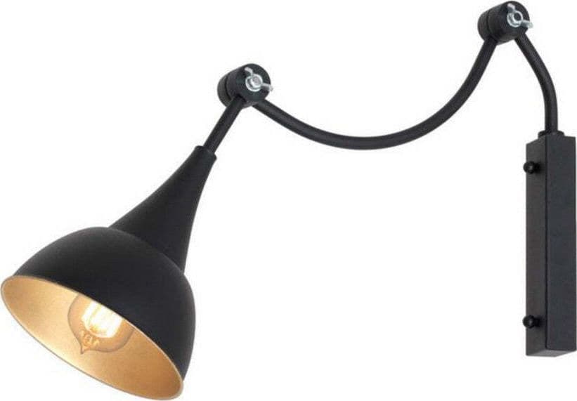 LAMPADA DA PARETE IN METALLO CHARA NERO 38X17X25 CM Illuminazione/Illuminazione per interni/Illuminazioni per pareti/Applique Scontolo.net - Potenza, Commerciovirtuoso.it