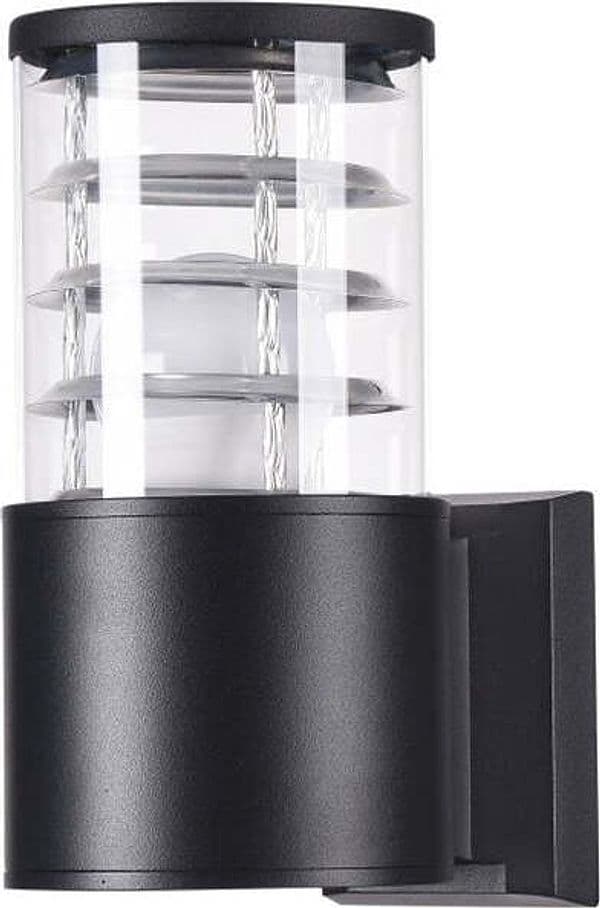 Lampada-Da-Parete-Moderna-Da-Esterno-Alluminio-Nero-1-Luce-E27-60W-Ip54