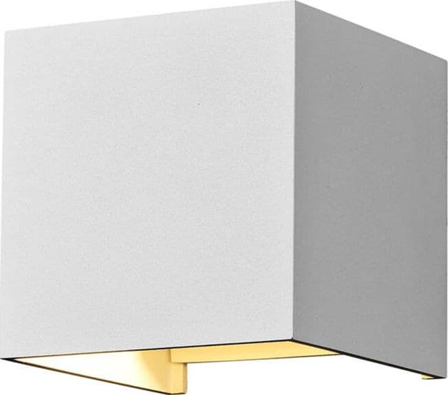 Lampada-Da-Parete-Moderna-Da-Esterno-Metallo-Bianco-Luce-Led-6W-Ip54