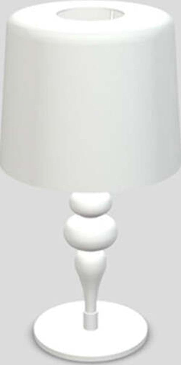 Lampada-Da-Scrivania-Contemporanea-Eva-D30Cm-In-Plastica-Bianca-E-Alluminio