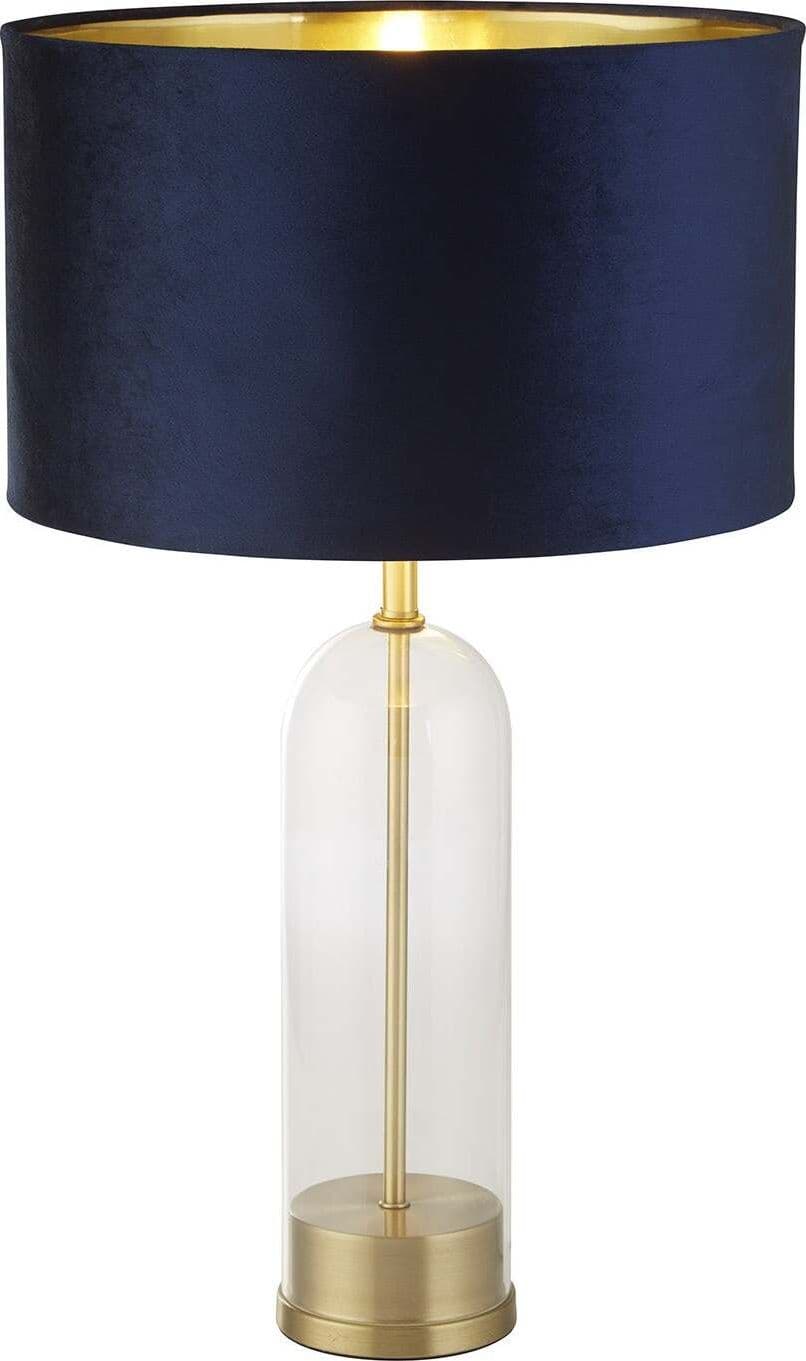 Lampada-Da-Scrivania-Contemporanea-Oxford-Acciaio-Ottone-Tessuto-Blu-1-Luce-E27