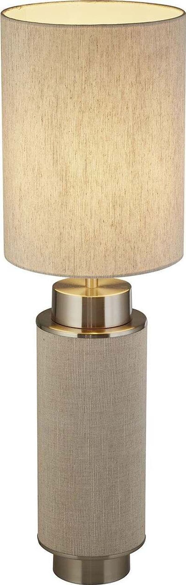 Lampada-Da-Scrivania-Flask-Acciaio-Cromo-Tessuto-Marrone-1-Luce-E27