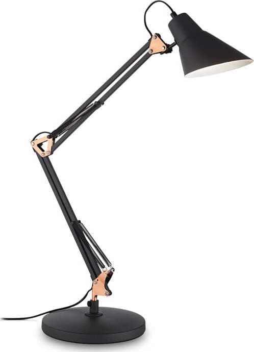 Lampada-Da-Scrivania-Ufficio-Moderna-Sally-Metallo-Nero-E-Rame-1-Luce-E27