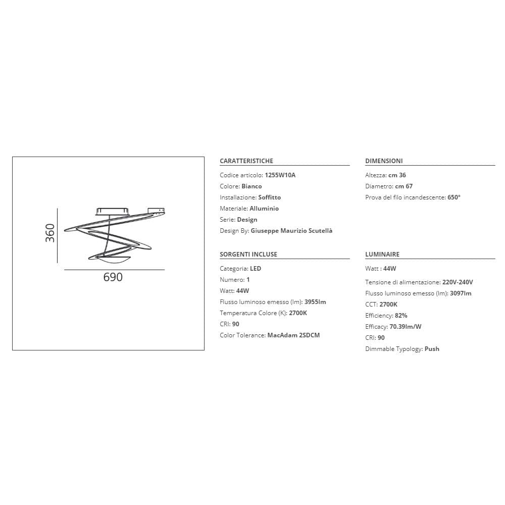 Lampada da soffitto Artemide Pirce Mini LED Bianco 2700K in Lampade a sospensione Brilla Luce - Sarzana, commercioVirtuoso.it