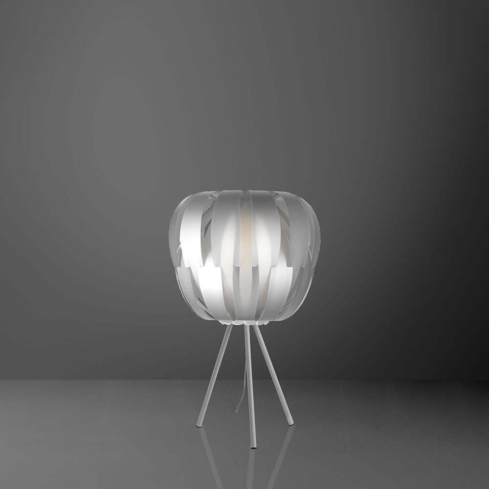 Lampada-Da-Tavolo-Con-Treppiede-1-Luce-Queen-In-Polilux-Silver-Made-In-Italy