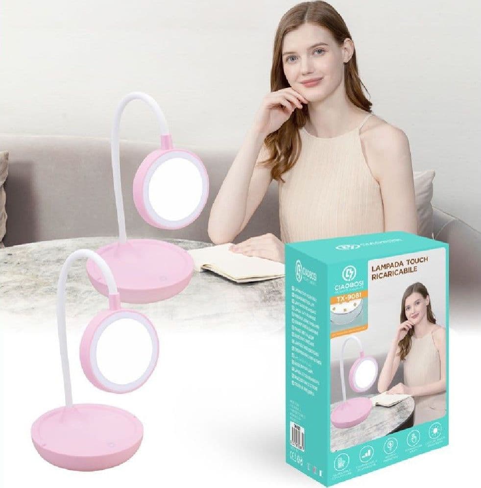 Lampada Da Tavolo Design Moderno Flessibile Ricaricabile Pulsante Touch Tx-9081 Illuminazione/Illuminazione per interni/Lampade/Lampade da tavolo e abat-jour Trade Shop italia - Napoli, Commerciovirtuoso.it