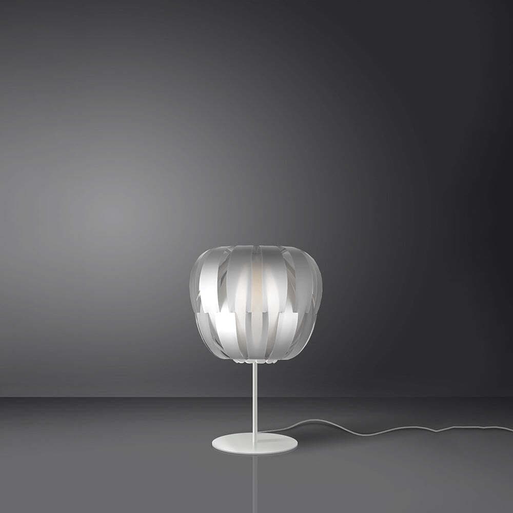 Lampada-Da-Tavolo-Modern-Con-Base-1-Luce-Queen-In-Polilux-Silver-Made-In-Italy