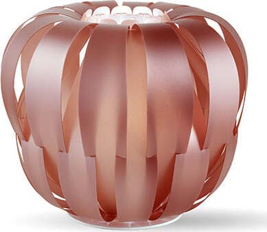 Lampada-Da-Tavolo-Moderna-1-Luce-Queen-Polilux-Rosa-Metallico-D19-Made-In-Italy
