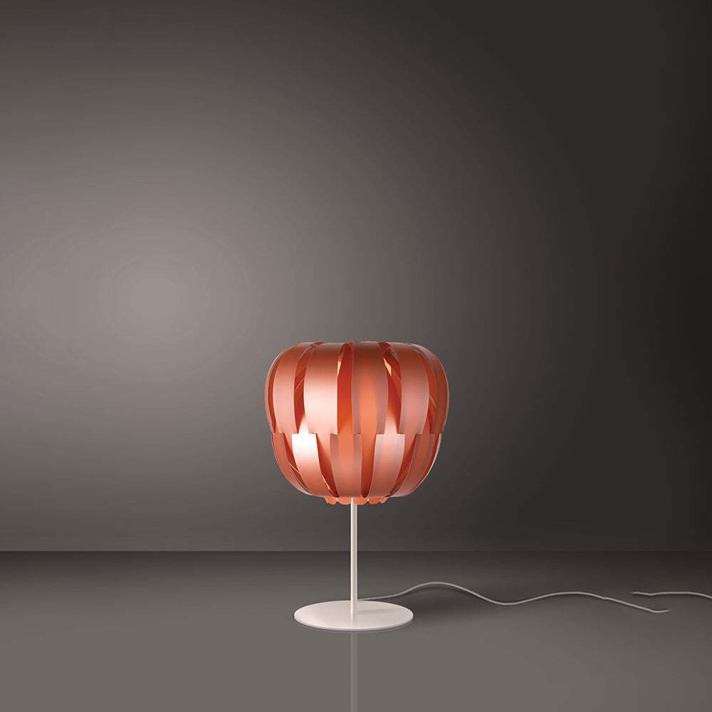 Lampada-Da-Tavolo-Moderna-Con-Base-1-Luce-Queen-In-Polilux-Rame-Made-In-Italy