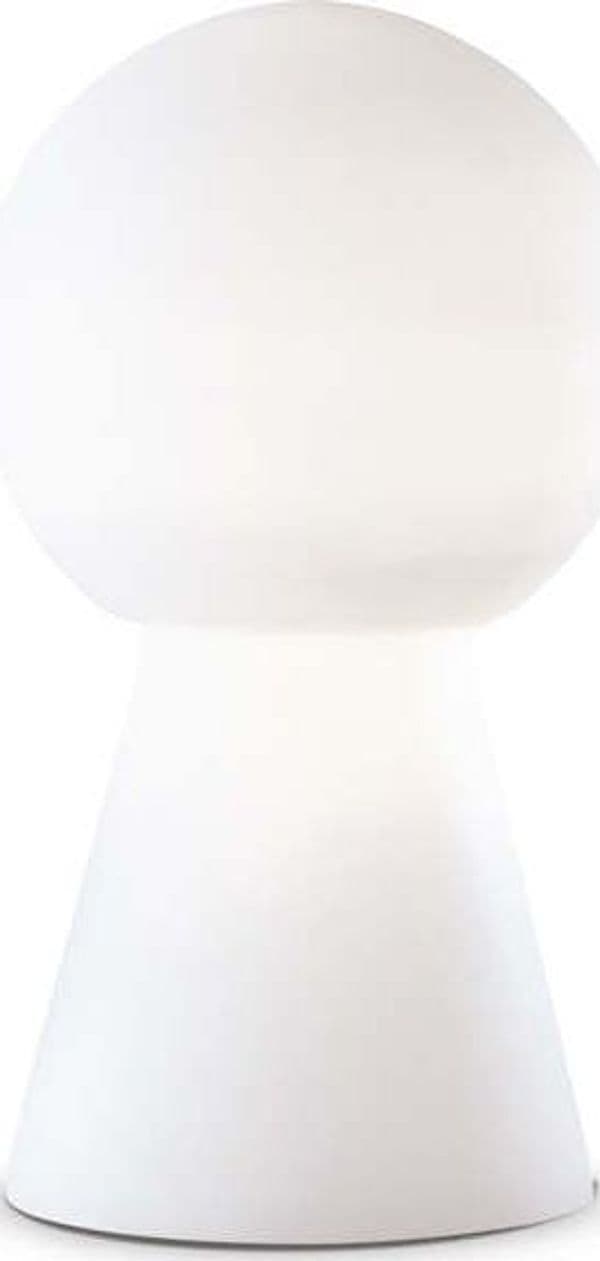 Lampada-Da-Tavolo-O-Da-Terra-Moderna-Birillo-Vetro-Bianco-1-Luce-E27-D22Cm