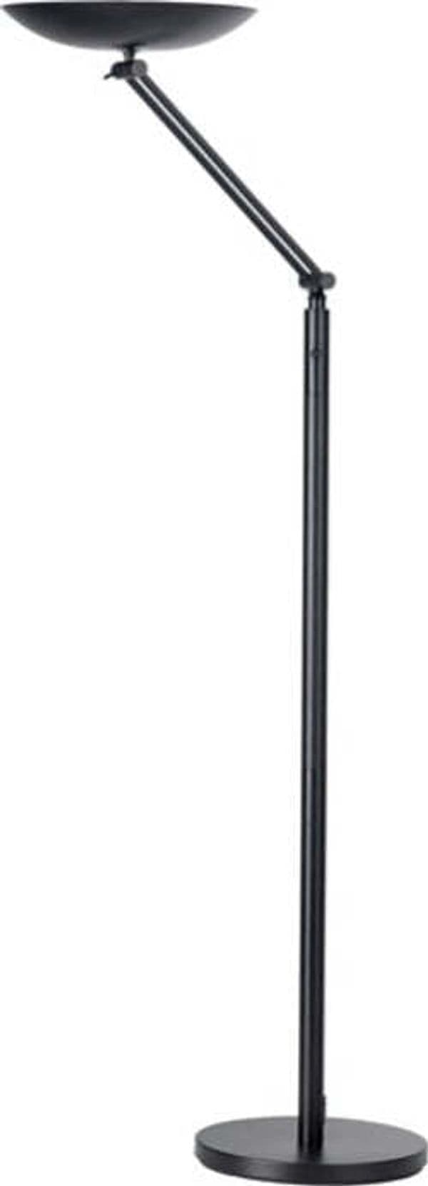 Lampada da terra articolata Varialux - a led - base diametro 30 cm - altezza 175-186 cm - 22W - nero - Unilux Illuminazione/Illuminazione per interni/Lampade/Lampade da terra Eurocartuccia - Pavullo, Commerciovirtuoso.it