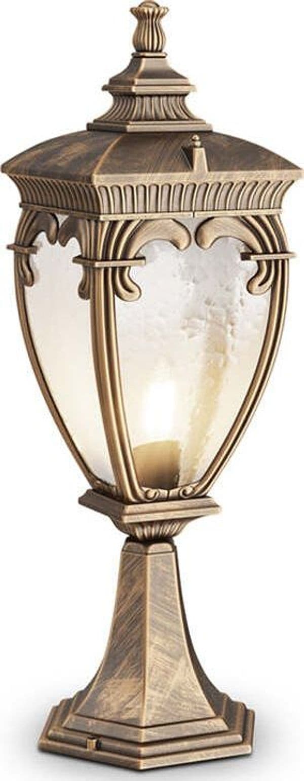 Lampada-Da-Terra-Classica-Da-Esterno-Alluminio-Oro-1-Luce-E27-60W-Ip44