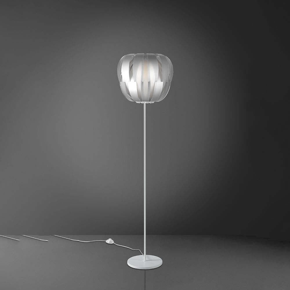 Lampada-Da-Terra-Con-Base-1-Luce-Queen-In-Polilux-Silver-D60-Made-In-Italy