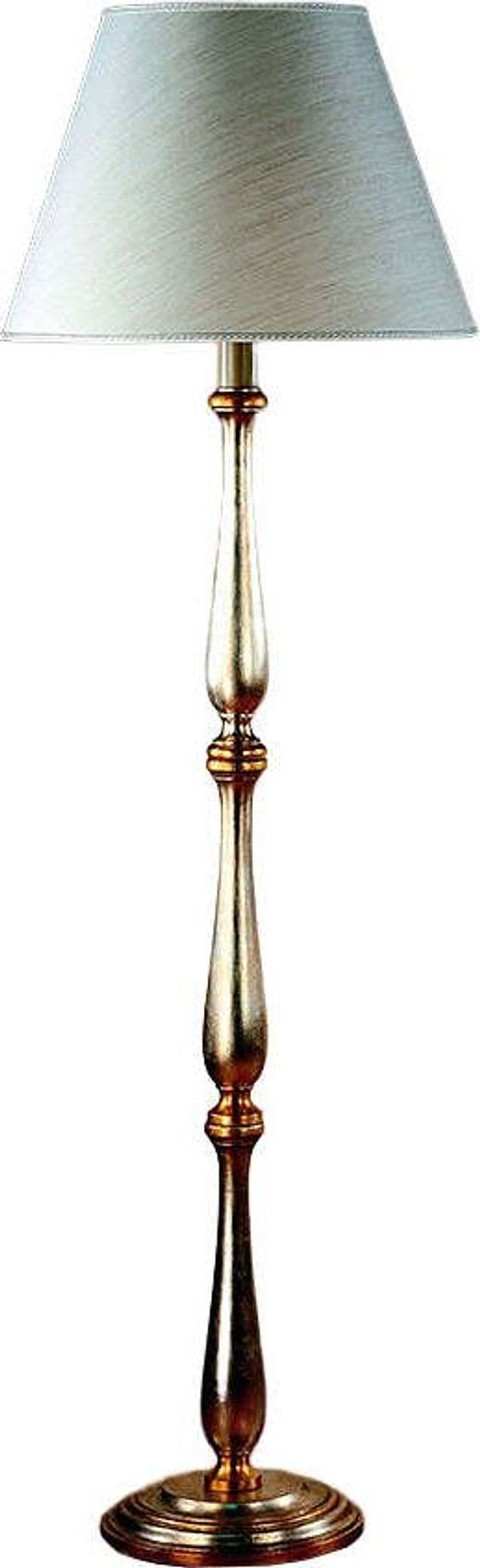 Lampada-Da-Terra-In-Legno-Classico-Argento-Mecca-Con-Paralume-1-Luce-Corvo