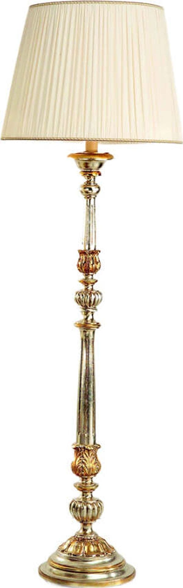 Lampada-Da-Terra-In-Legno-Classico-Argento-Mecca-Con-Paralume-1-Luce-Pernice
