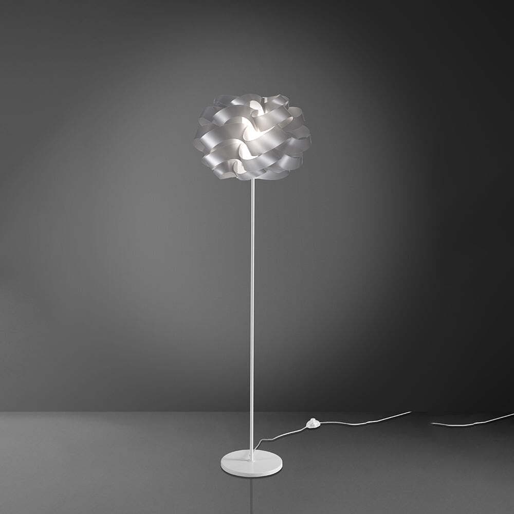 Lampada-Da-Terra-Moderna-1-Luce-Cloud-In-Polilux-Silver-Made-In-Italy