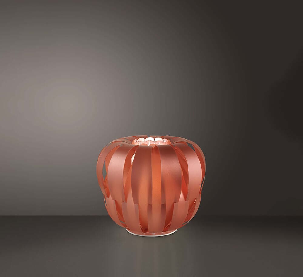Lampada-Da-Terra-Moderna-2-Luci-Queen-In-Polilux-Rame-D60-Made-In-Italy