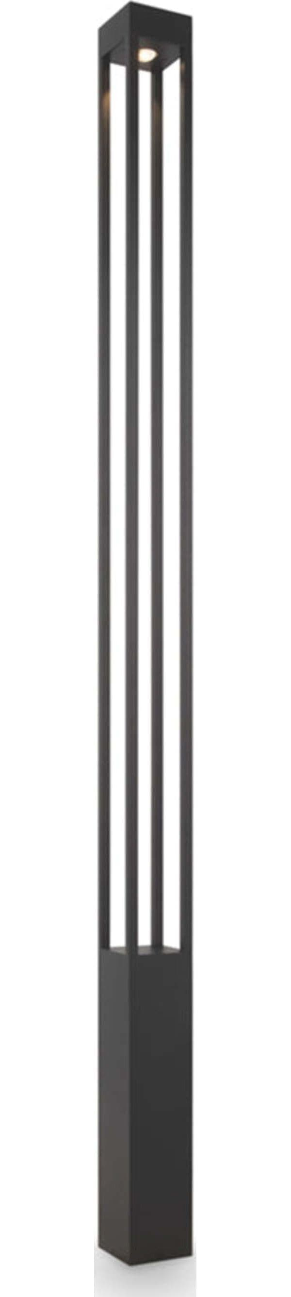 Lampada-Da-Terra-Moderna-Da-Esterno-Metallo-Grafite-Luce-Led-25W-Ip65