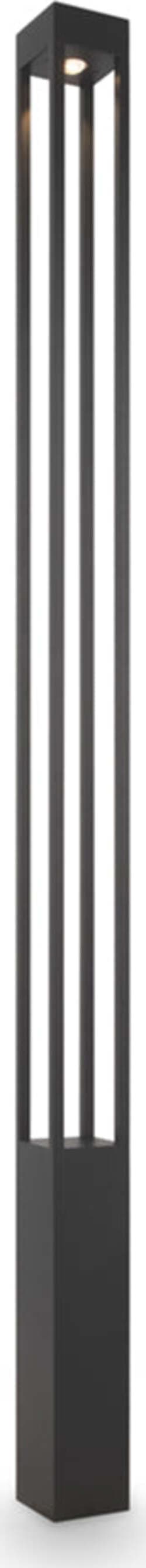 Lampada-Da-Terra-Moderna-Da-Esterno-Metallo-Grafite-Luce-Led-25W-Ip65