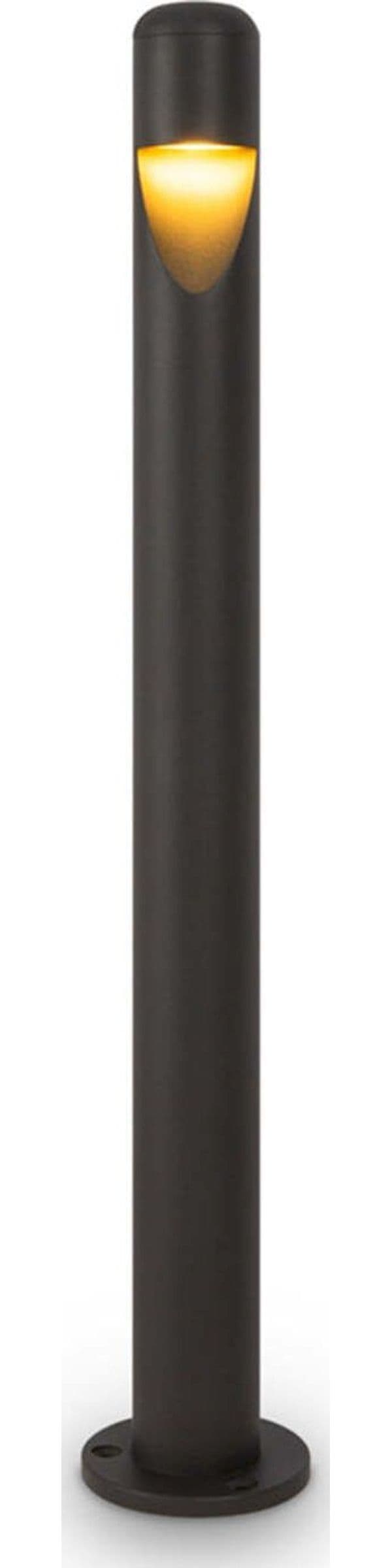 Lampada-Da-Terra-Moderna-Da-Esterno-Metallo-Grafite-Luce-Led-5W-Ip65
