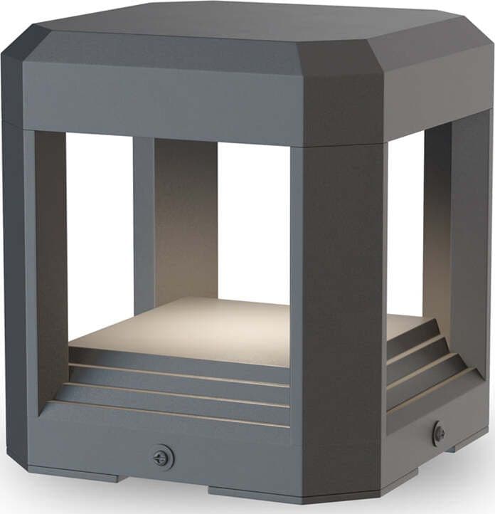 Lampada-Da-Terra-Moderna-Per-Esterno-Alluminio-Grigio-Luce-Led-13W-Ip65