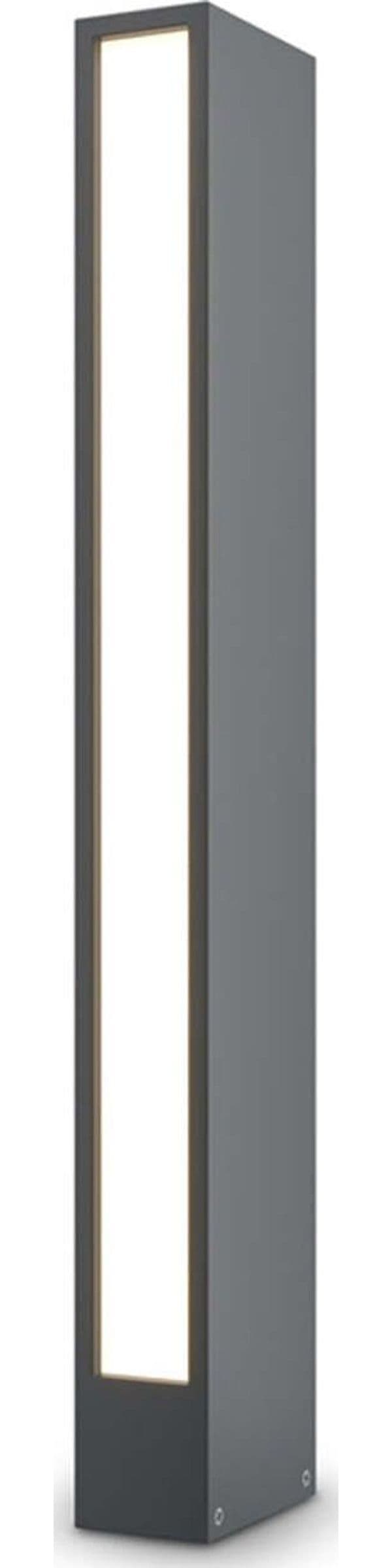 Lampada-Da-Terra-Moderna-Per-Esterno-Metallo-Grafite-Luce-Led-12W-Ip65