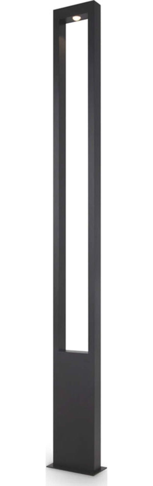 Lampada-Da-Terra-Moderna-Per-Esterno-Metallo-Grafite-Luce-Led-25W-Ip65