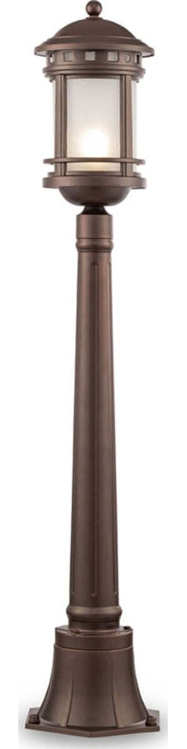 Lampada-Da-Terra-Vintage-Da-Esterno-Alluminio-Marrone-1-Luce-E27-60W-Ip44