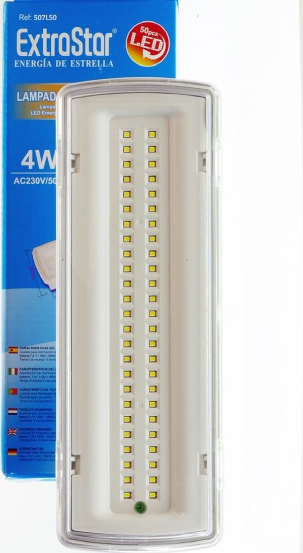 LAMPADA DI EMERGENZA A LED SMD CON PLAFONIERA DA INCASSO 50 LED 4W 406Lm 650 Trade Shop italia - Napoli, Commerciovirtuoso.it