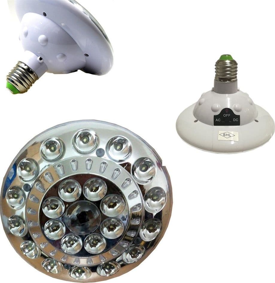 LAMPADA DI EMERGENZA ALTA LUMINOSITÀ A 22 LED PRESA ELETTRICA E27 JL678-2 Trade Shop italia - Napoli, Commerciovirtuoso.it