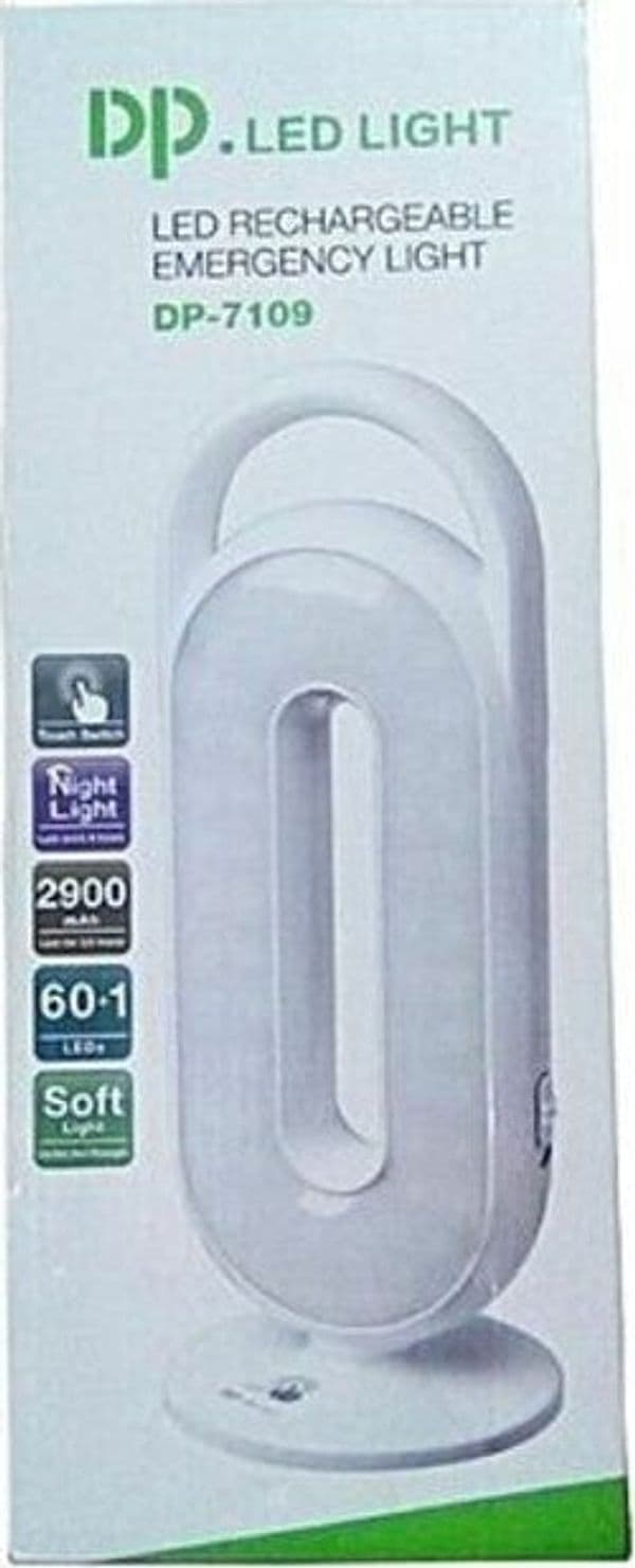 LAMPADA EMERGENZA LED 6 watt DP-7109 TASTO SWITCH PORTATILE RICARICABILE Fai da te/Sicurezza e protezione/Illuminazione di sicurezza Zencoccostore - Formia, Commerciovirtuoso.it