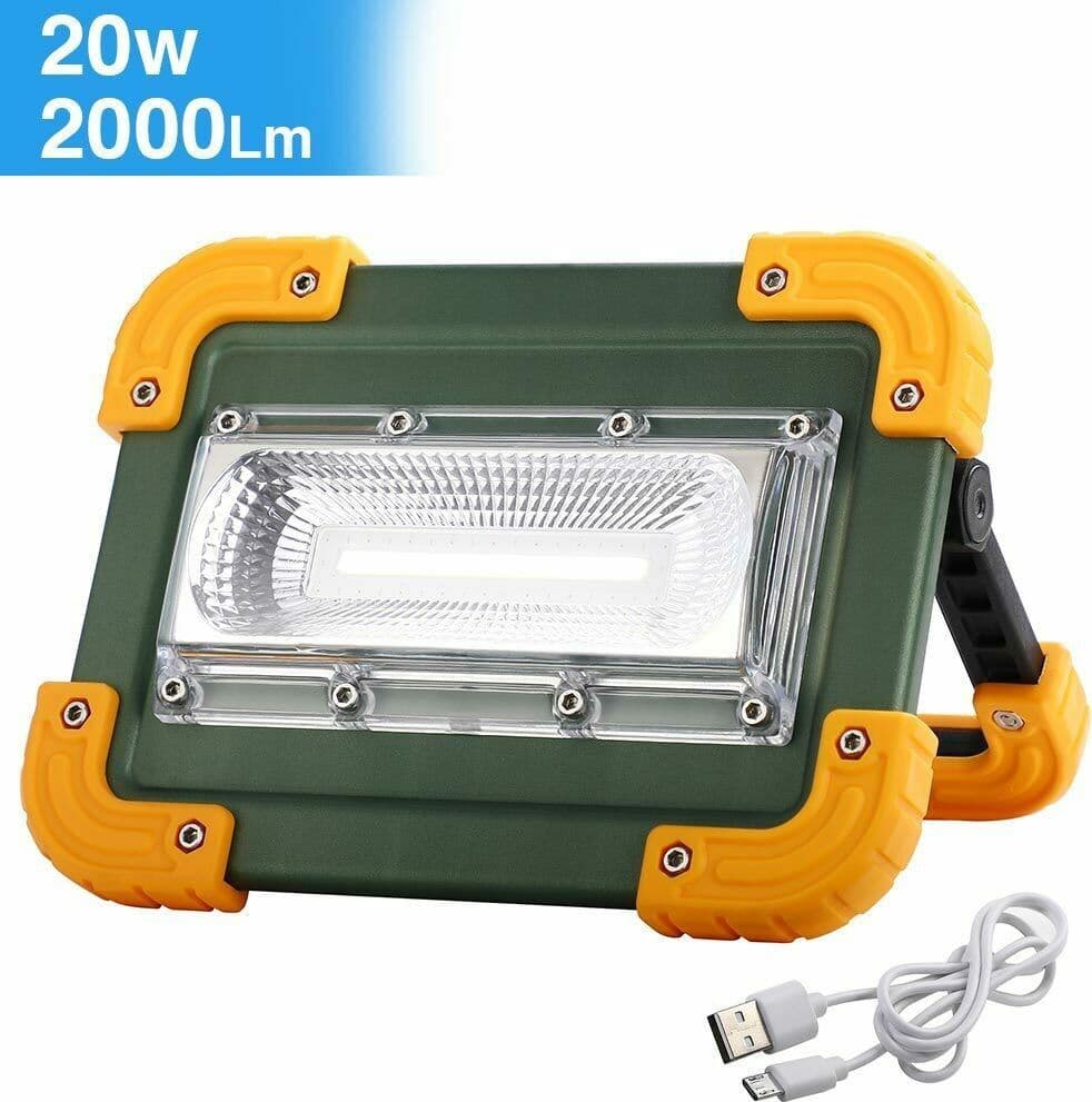 Lampada Faro Lavoro Portatile Torcia 20w 2000 Lm A Batteria Litio Luce Emergenza Sport e Tempo Libero > Campeggio > Tempo Libero > Lampade Portatili Trade Shop italia - Napoli, Commerciovirtuoso.it