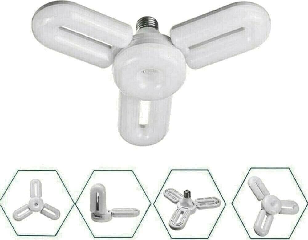 LAMPADA LAMPADARIO DEFORMABILE LAMPADINA LED 35W 6500K 3 VIE BIANCA E27 CCL-3+1
