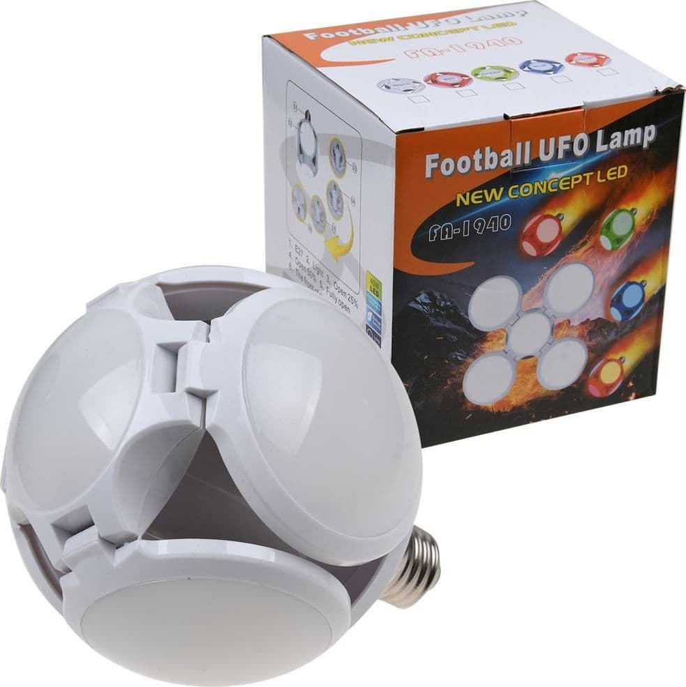 Lampada Lampadario Deformabile Led 40w 6800k 5 Vie Bianca Attacco E27 Ufo Palla Trade Shop italia - Napoli, Commerciovirtuoso.it