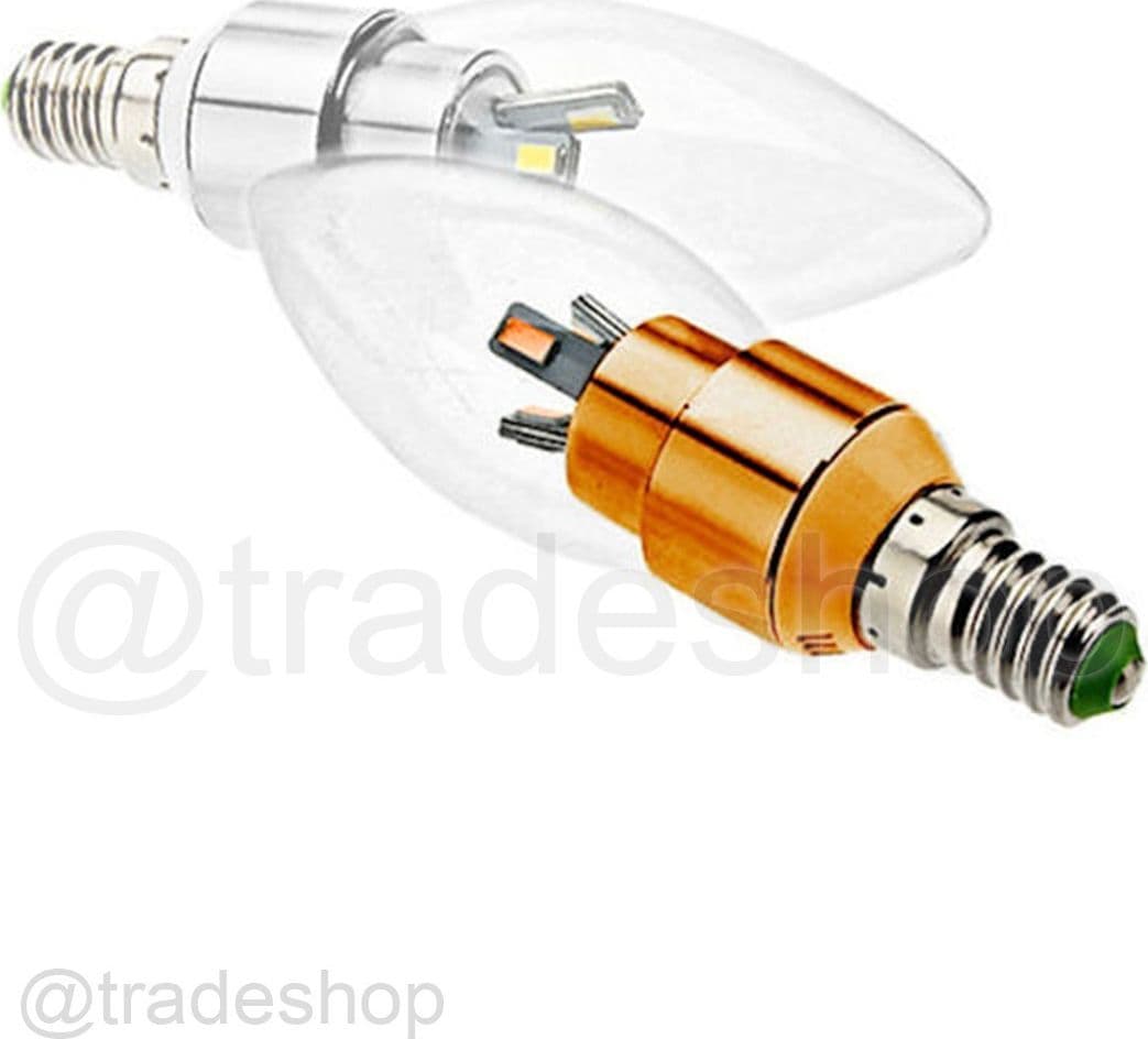 LAMPADA LAMPADINA LED OLIVA SMD VETRO TRASPARENTE 3W E14 BIANCO CALDO O FREDDO Illuminazione/Lampadine/Lampadine a LED Trade Shop italia - Napoli, Commerciovirtuoso.it