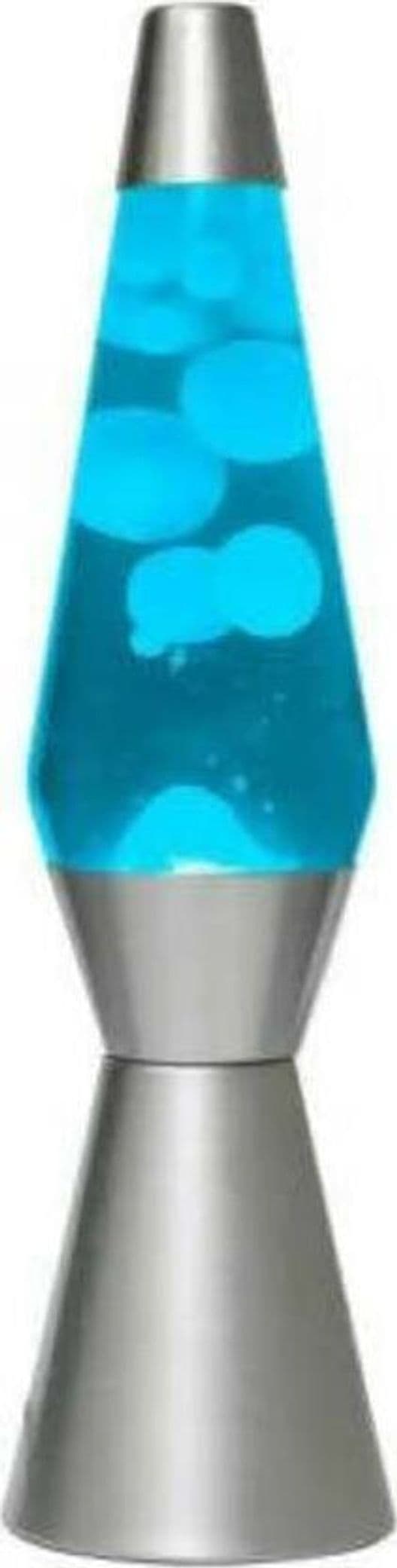 Lampada Lava Bullet Silver Blu Lampada per Illuminazione D'atmosfera Effetto Cromatico Sensoriale 10.2 X 40cm I-Total in Lava lamp Cartolibreria La Fenice - Spadafora, commercioVirtuoso.it