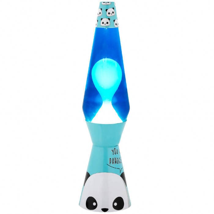 Lampada Lava Flow Base Panda Liquido Azzurro E Blu 9,2 X 40 Cm Lampada Lava Luce D'atmosfera I-Total in Lava lamp Cartolibreria La Fenice - Spadafora, commercioVirtuoso.it