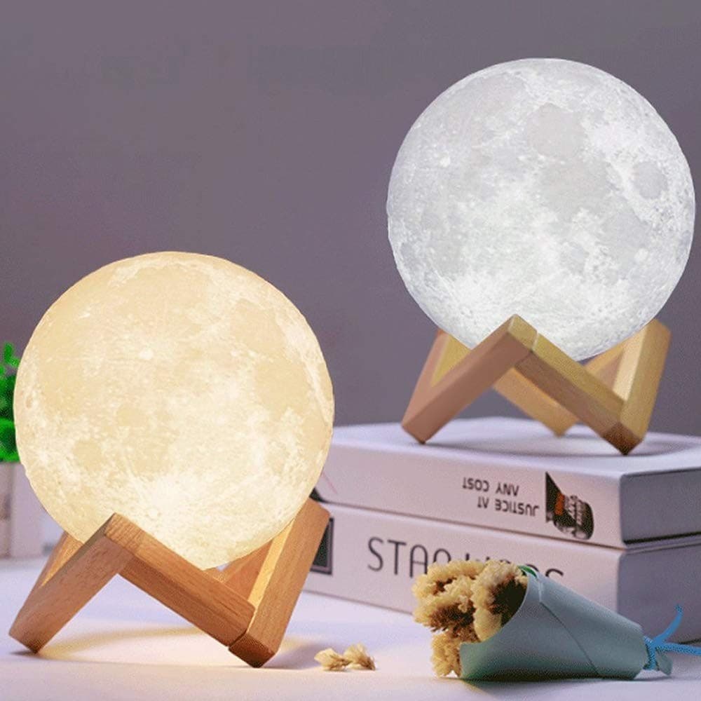 Lampada Led 3d A Forma Di Luna Usb Luna Luce Regolabile Notturna Con Filo Lampade da Tavolo Trade Shop italia - Napoli, Commerciovirtuoso.it