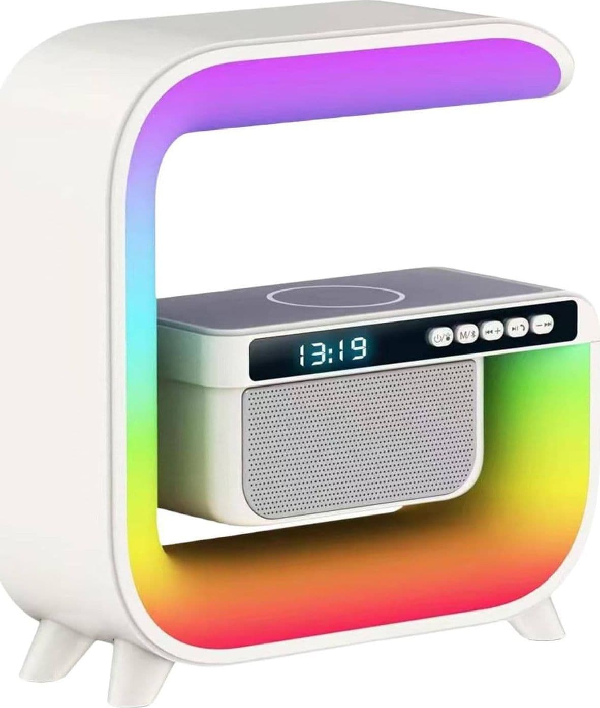 Lampada Led Rgb Con Ricarica Wir Induzione Speacker Cassa A Forma Di G Quadrata Elettronica/Cellulari e accessori/Accessori/Caricabatterie/Caricabatterie a induzione Trade Shop italia - Napoli, Commerciovirtuoso.it