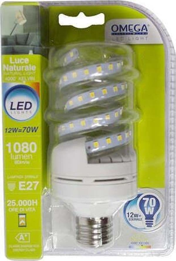 LAMPADA LED SPIRALINA 12W 75W 1080 LUMEN 4500 K E27 4 GIRI Illuminazione/Lampadine/Lampadine a LED Scontolo.net - Potenza, Commerciovirtuoso.it
