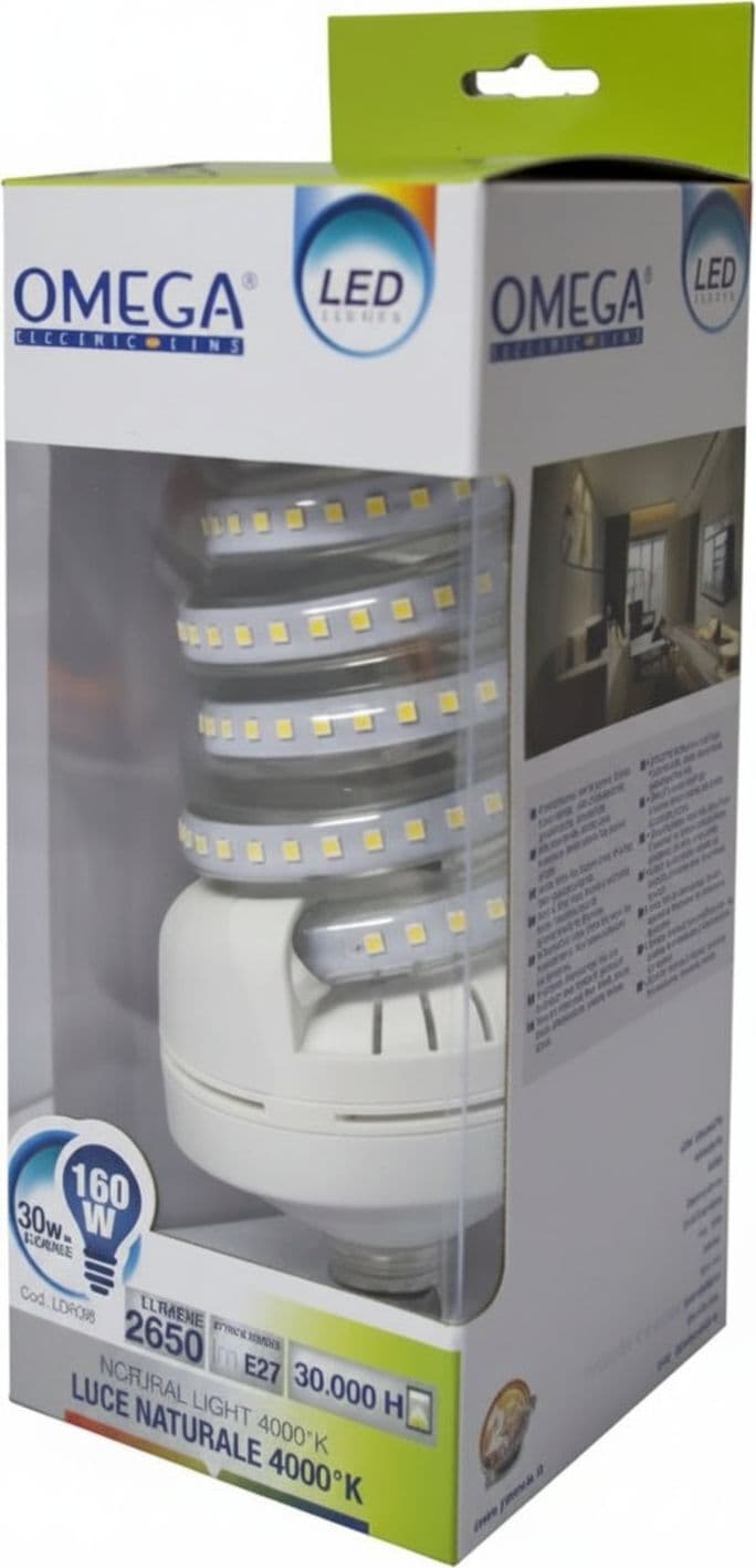 LAMPADA LED SPIRALINA 5,5 GIRI 30W 2650 LUMEN 4500 K ATTACCO E27 CLASSE A+ OMEGA Illuminazione/Lampadine/Lampadine a LED Scontolo.net - Potenza, Commerciovirtuoso.it