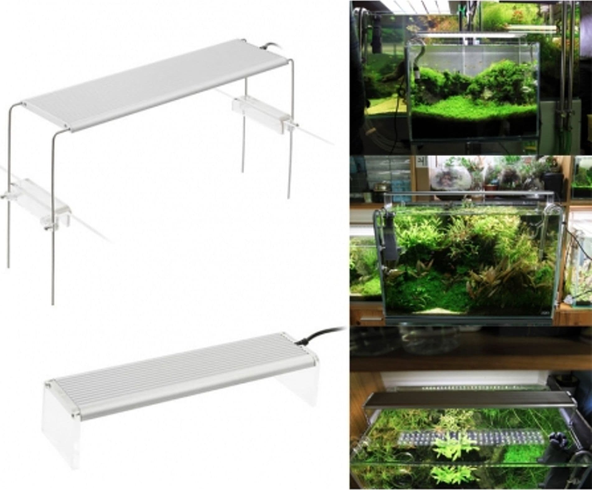 Lampada-Luce-Plafoniera-Allungabile-Estendibile-Per-Acquario-Regolabile-60-80cm