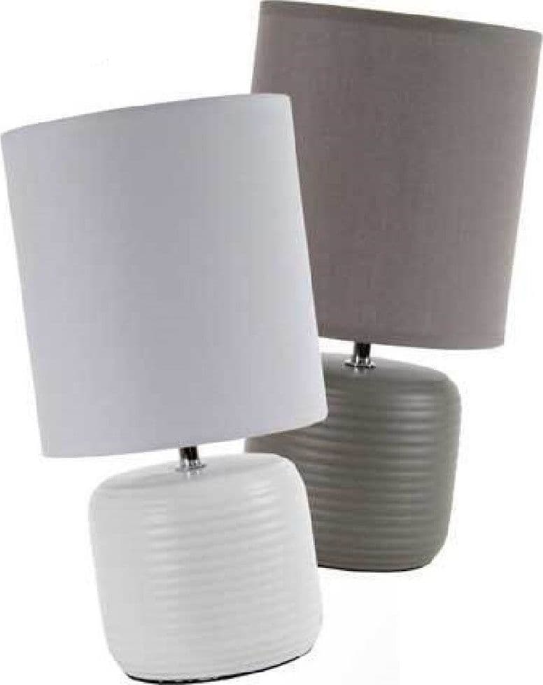 Lampada Lumetto Abat Jour Tavolo Base Ceramica Matt 18x35 Cm Vari Colori 752452 Illuminazione/Illuminazione per interni/Lampade/Lampade da tavolo e abat-jour Trade Shop italia - Napoli, Commerciovirtuoso.it