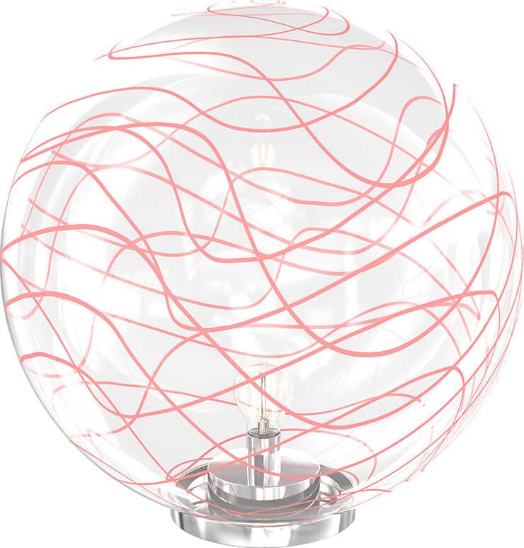 Lampada-Scrivania-Contemporanea-Moon-Metallo-Cromo-Vetro-Rosso-1-Luce-E27-40Cm