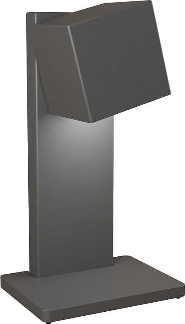 Lampada-Scrivania-Ufficio-Moderna-Plate-Metallo-Grigio-Antracite-1-Luce-Gx53