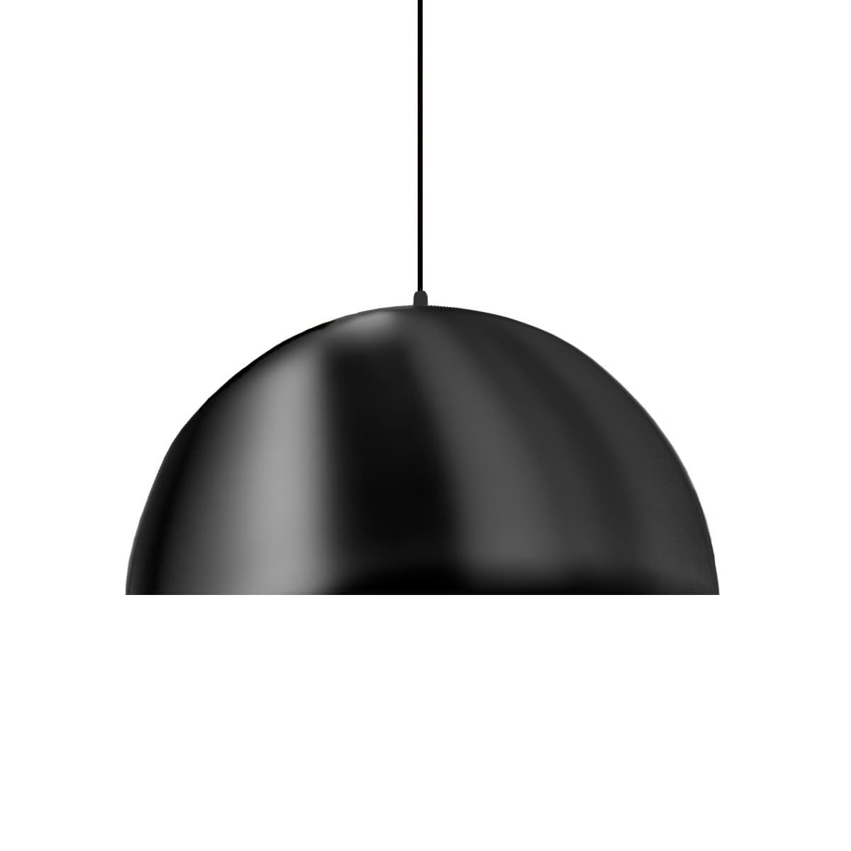Lampada-sospensione-nera-Gea-Luce-BONELLA-SP-cupola-moderna