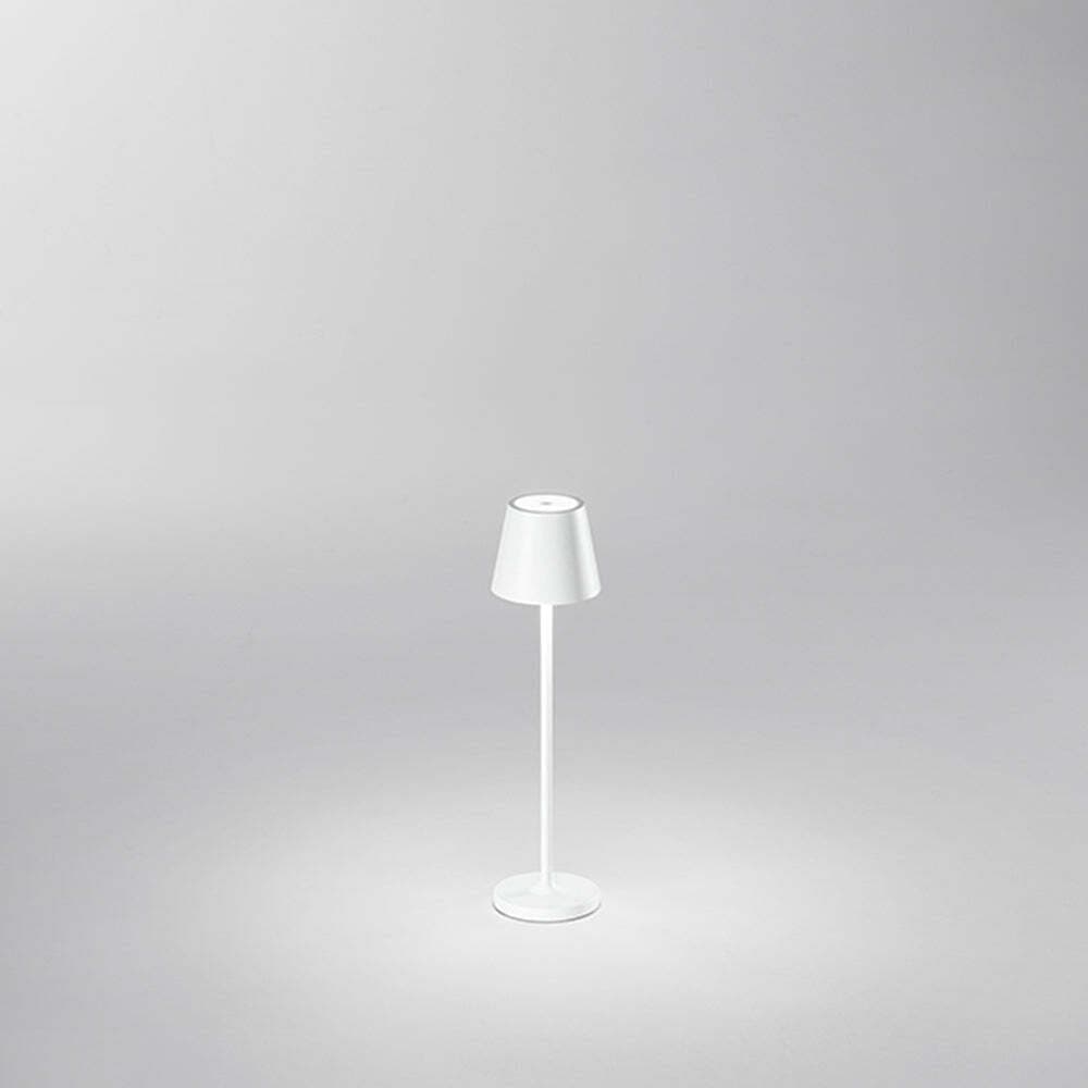 Lampada-Tavolo-Esterno-Mini-Diva-Contemporanea-Alluminio-Bianco-Led-Luce-Calda