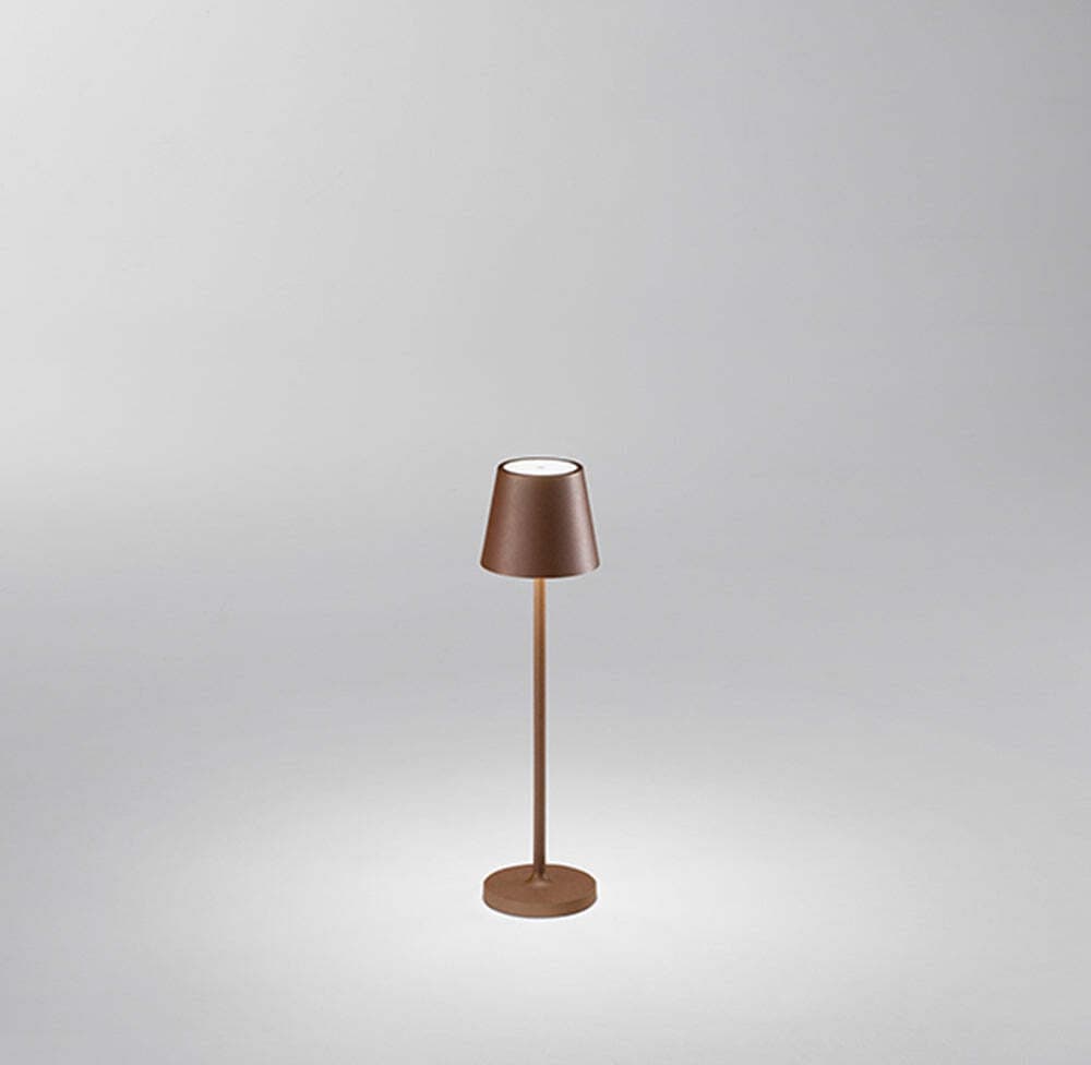 Lampada-Tavolo-Esterno-Mini-Diva-Contemporanea-Alluminio-Corten-Led-Luce-Calda